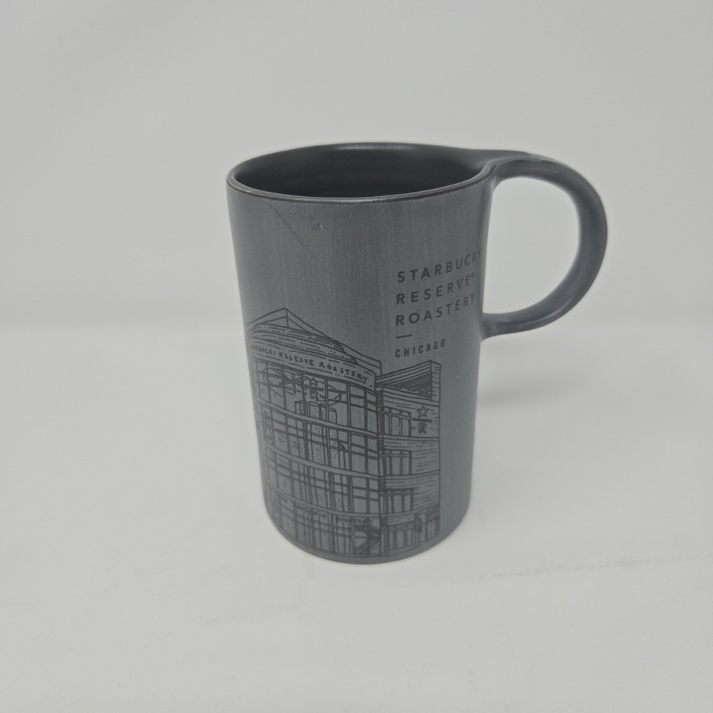 Starbucks  Reserve‎ 2019 Light Gray Chicago 10 oz Mug Cup